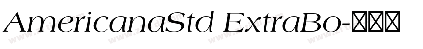 AmericanaStd ExtraBo字体转换